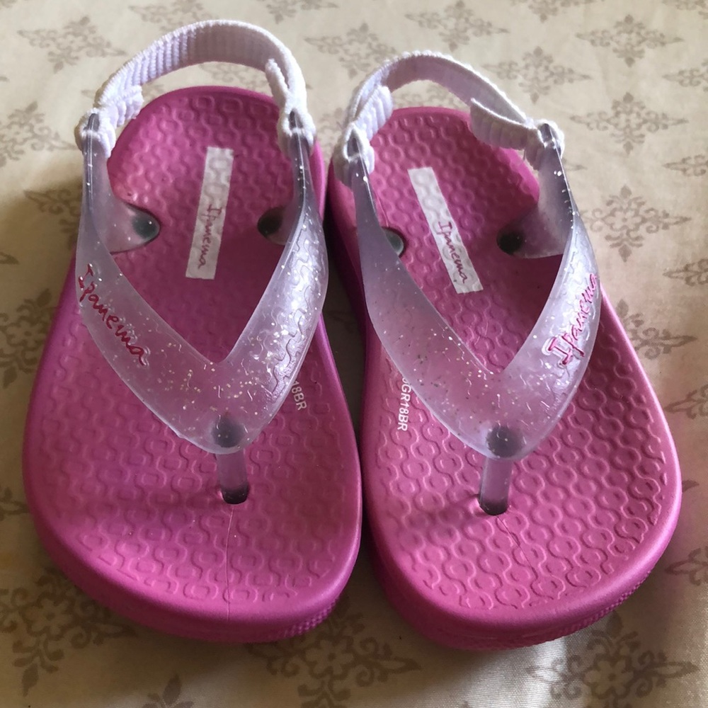 Baby Girl Pink Sparkle Sandals